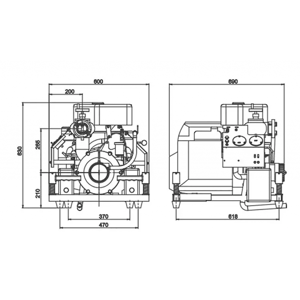 ปั๊มดับเพลิงหาบหาม 27 Hp